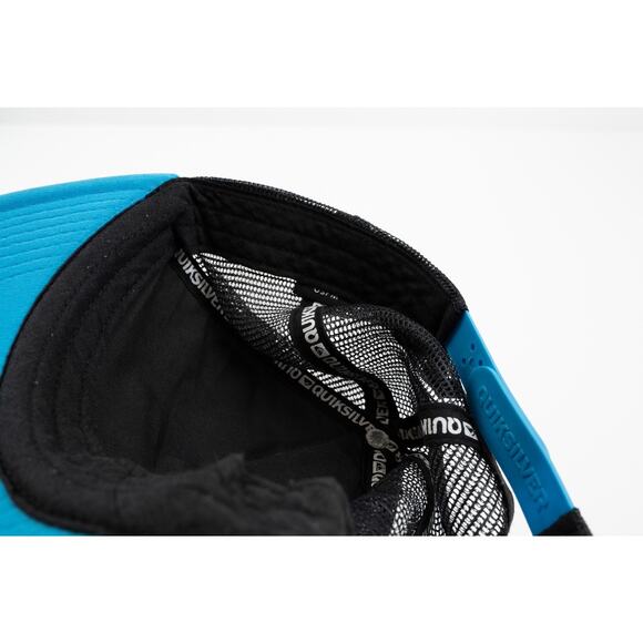 Quiksilver Trucker Hat Snapback Retro Vintage Style Surf Skate Blue Black - Picture 4 of 6